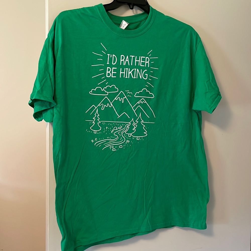 I’d Rather Be Hiking Graphic tee XL